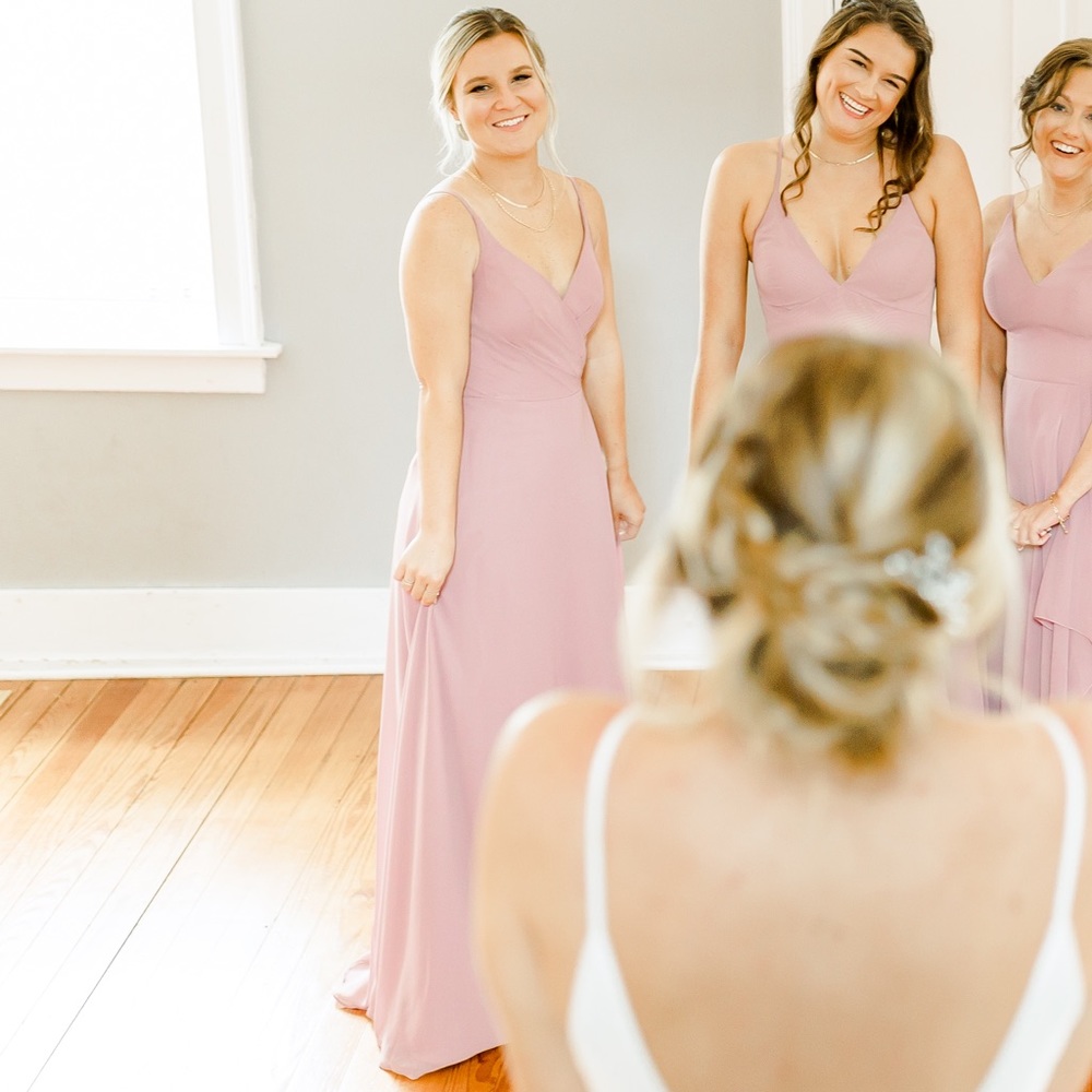 Vintage Mauve Azazi Bridesmaid Dress